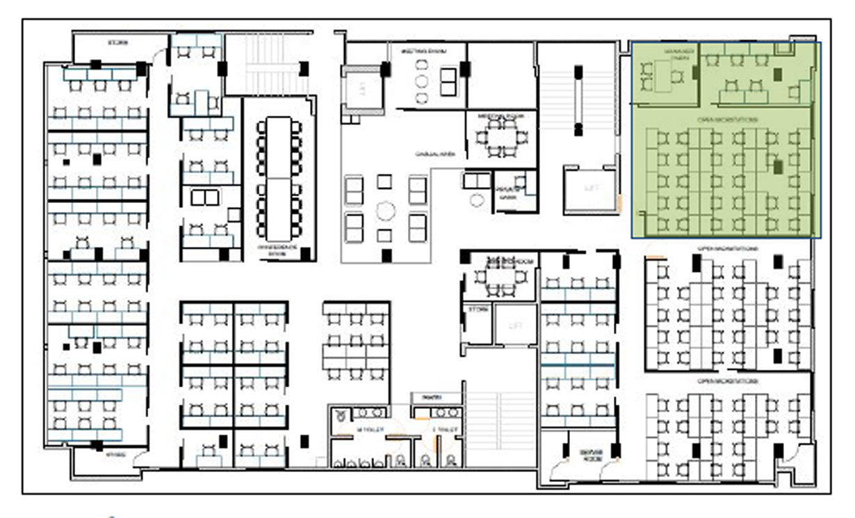 Floor image for 91 Springboard - MG Road